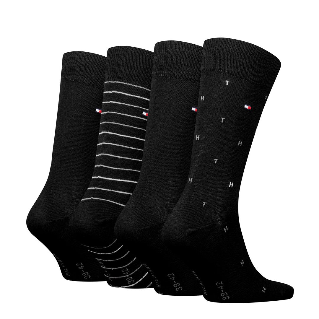 Tommy Hilfiger calze uomo x4  giftbox Nero 701235375 002