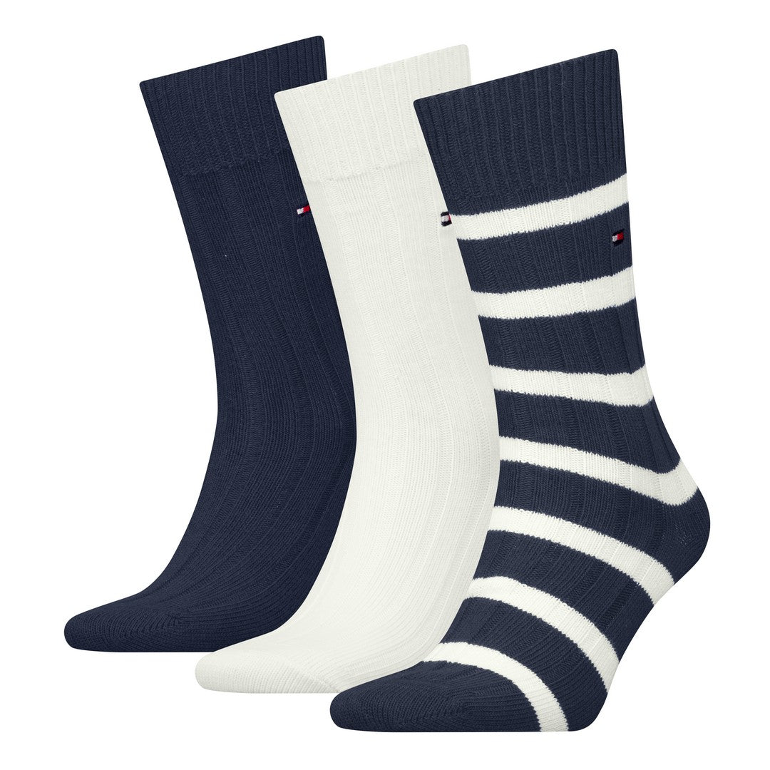 Tommy Hilfiger Uomo Calze Corte Bootsock Blu 701235377 001