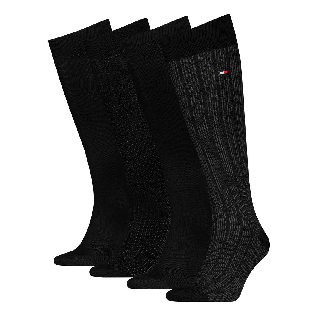 Tommy Hilfiger Uomo Calza Lunga Caldo Cotone 4P Giftbox Nero 701235378 002