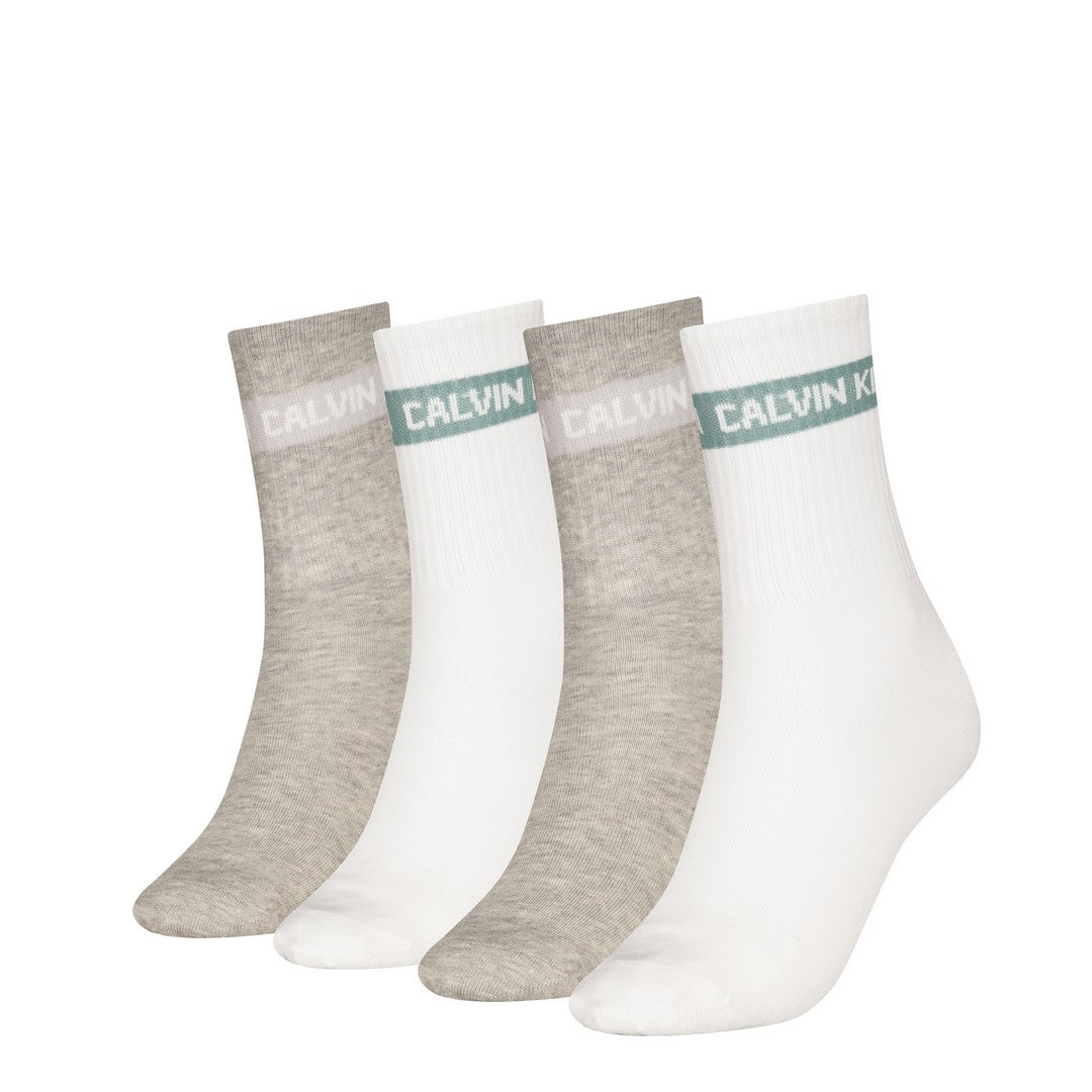 Calvin Klein Calze Donna 4p giftbox stripe 701235385 001