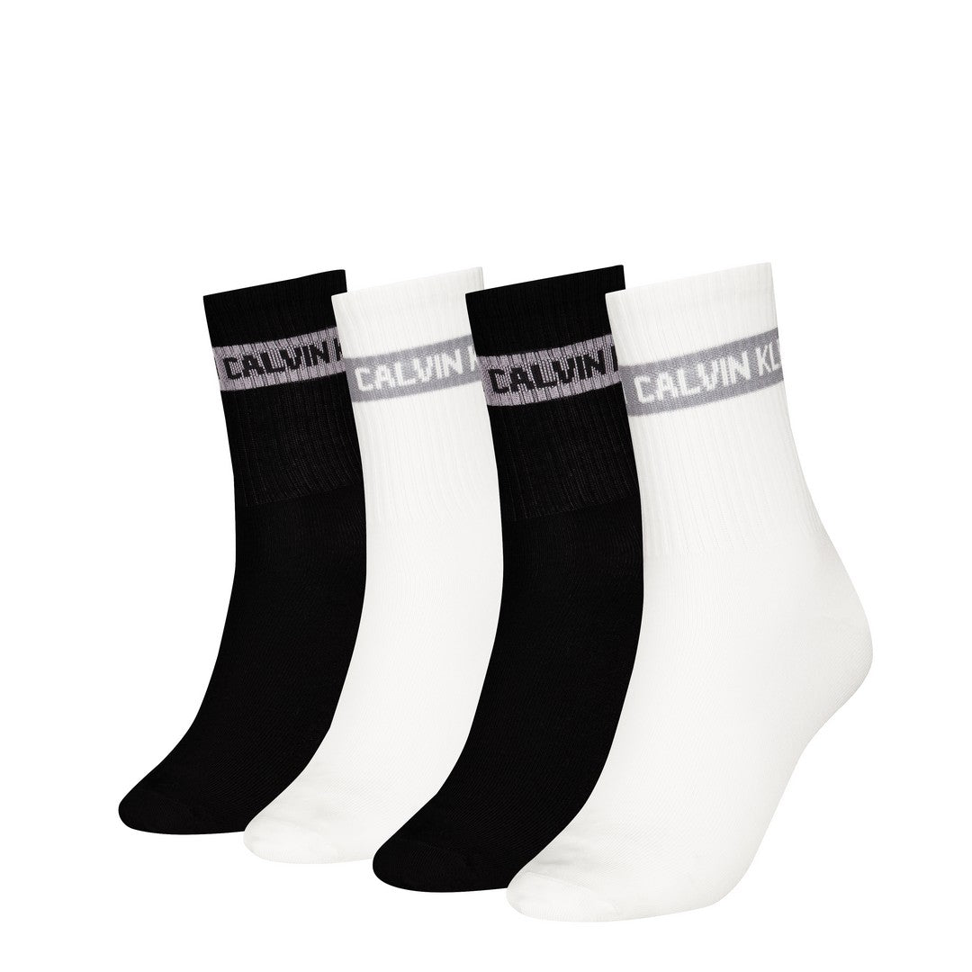 Calvin Klein Calze Donna 4p giftbox stripe 701235385 002