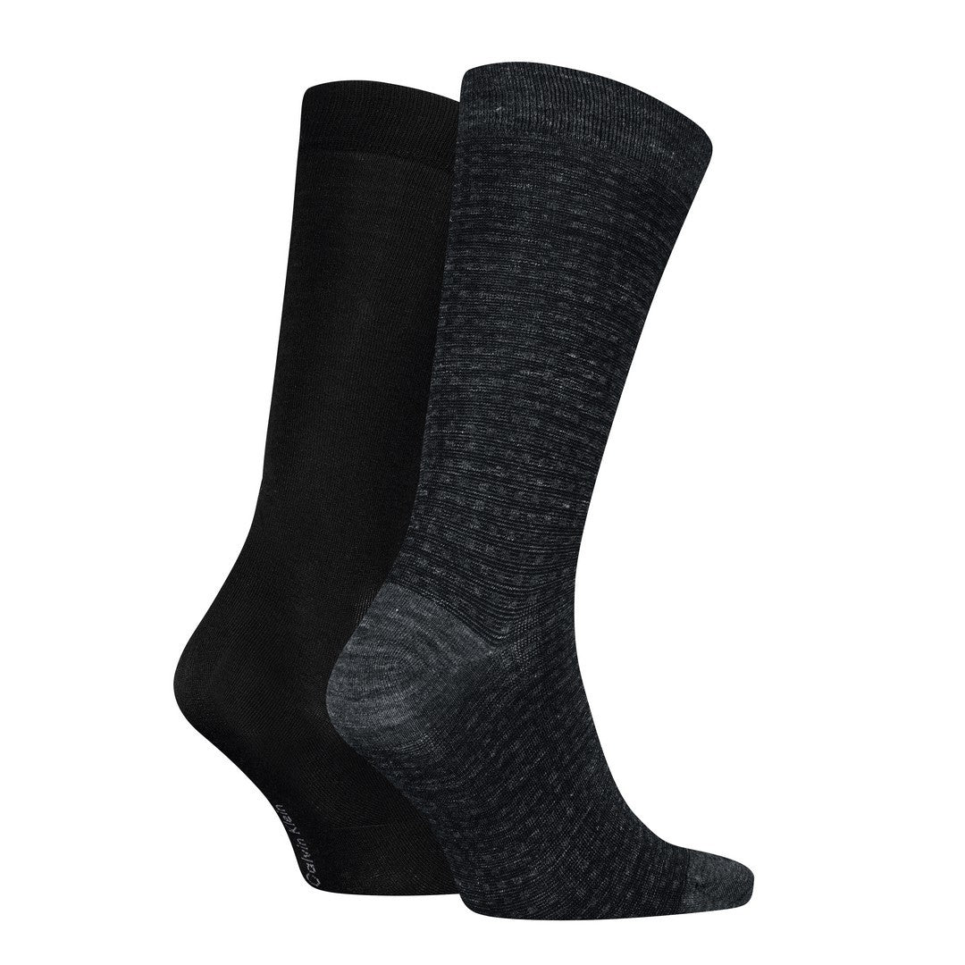Calvin Klein Uomo Calzini 2P Melange Grid 701235971 001