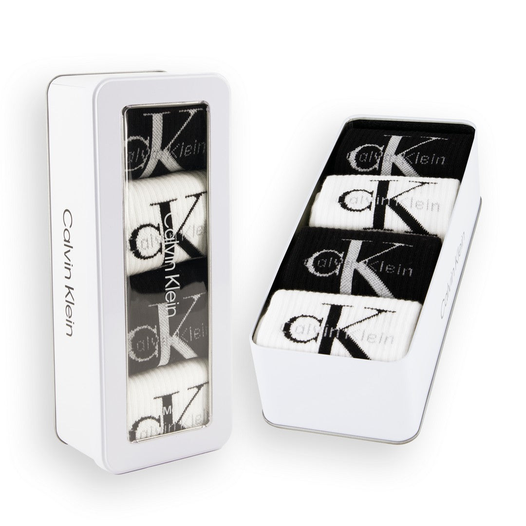 Calvin Klein Calze Uomo 4p giftbox Monogram 701235982 001