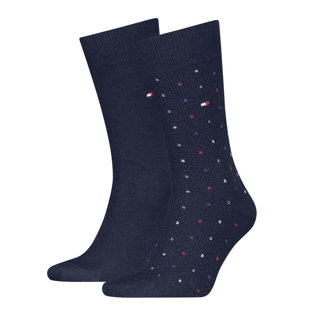 Tommy Hilfiger Uomo 2P Calze Eleganti Structure Dot 701236311 002
