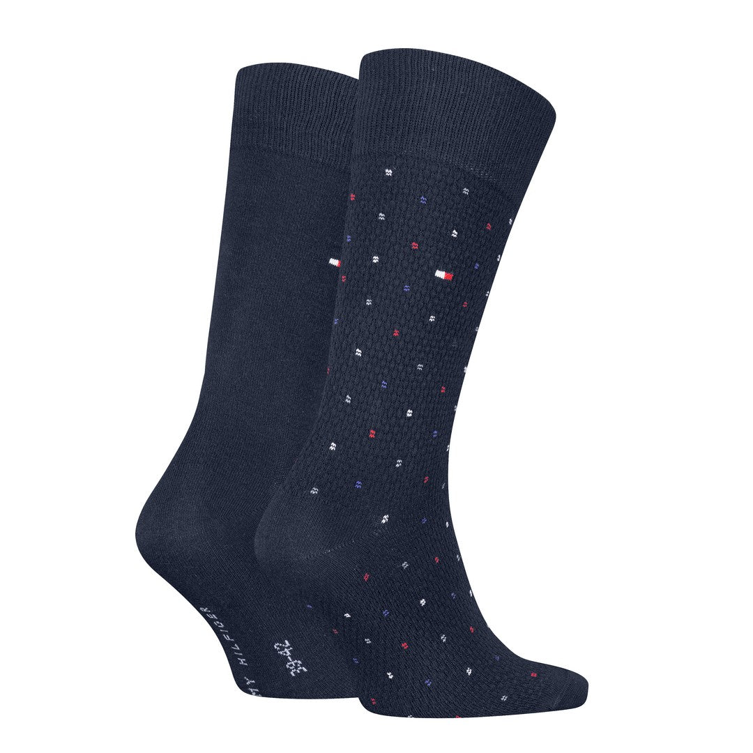 Tommy Hilfiger Uomo 2P Calze Eleganti Structure Dot 701236311 002