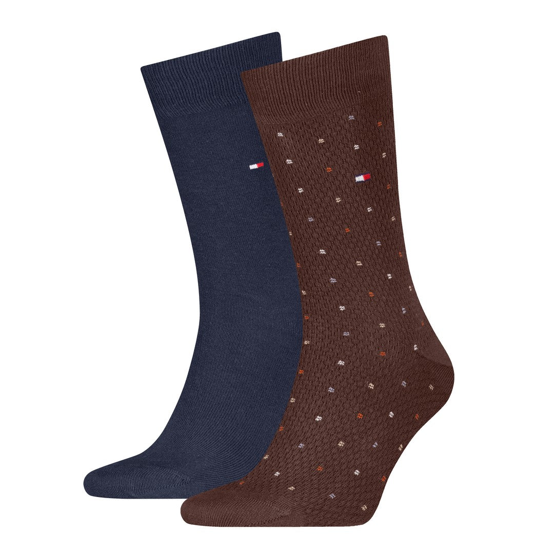 Tommy Hilfiger Uomo 2P Calze Eleganti Structure Dot 701236311 003