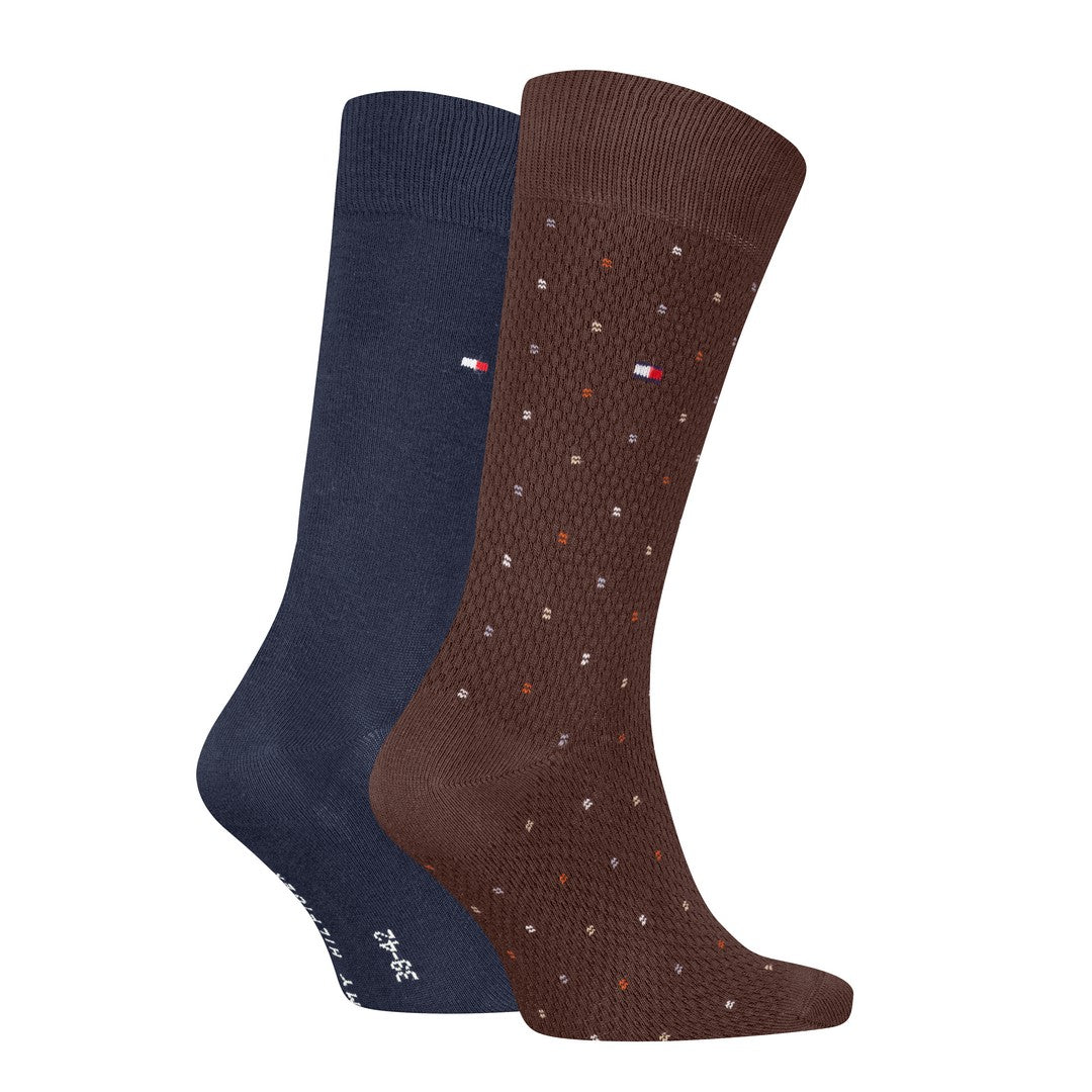 Tommy Hilfiger Uomo 2P Calze Eleganti Structure Dot 701236311 003