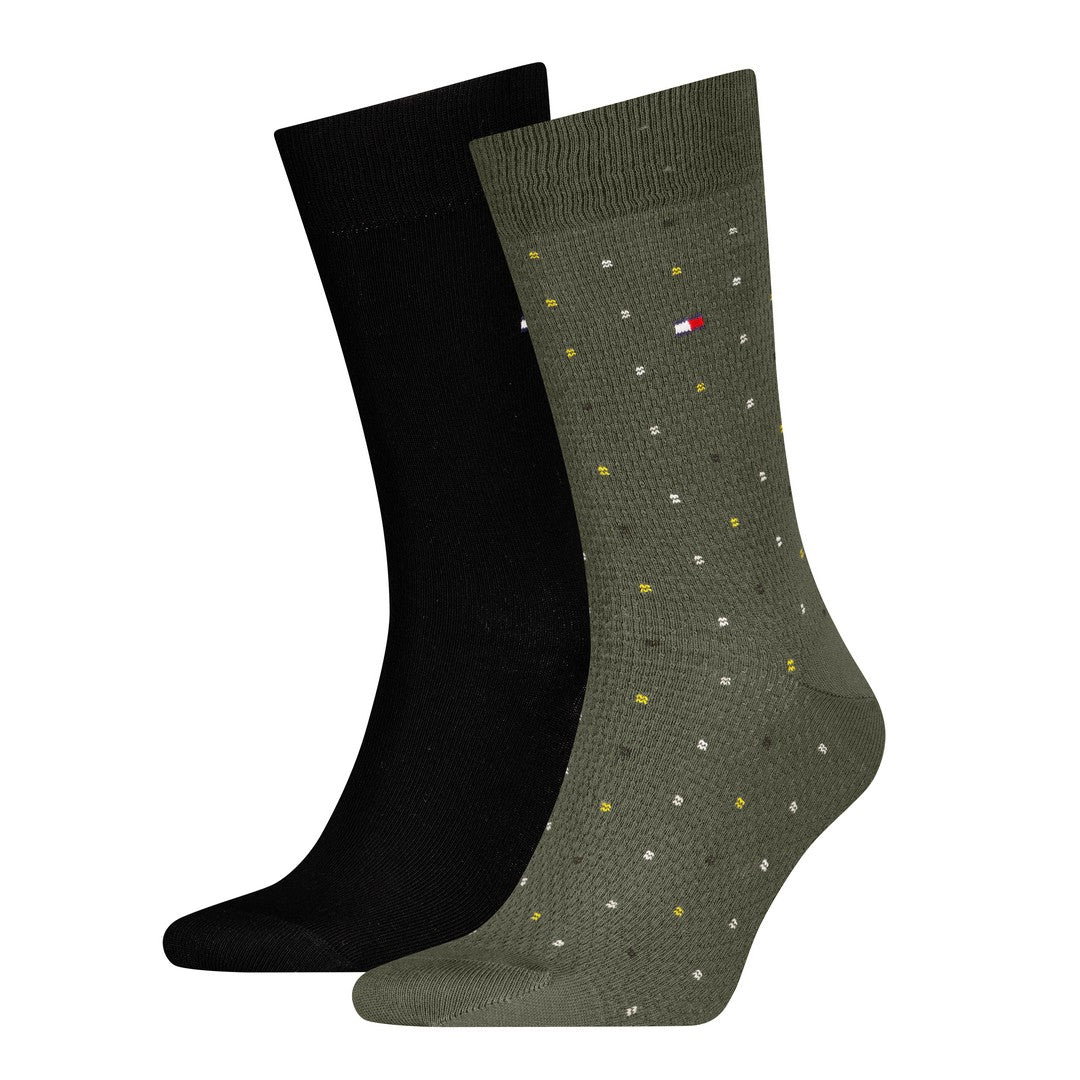 Tommy Hilfiger Uomo 2P Calze Eleganti Structure Dot 701236311 004