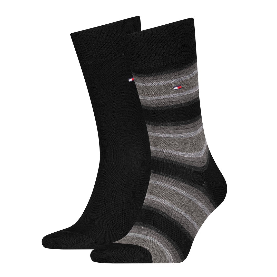 Tommy Hilfiger Uomo 2P Calze Eleganti Gradient Stripe 701236312 001