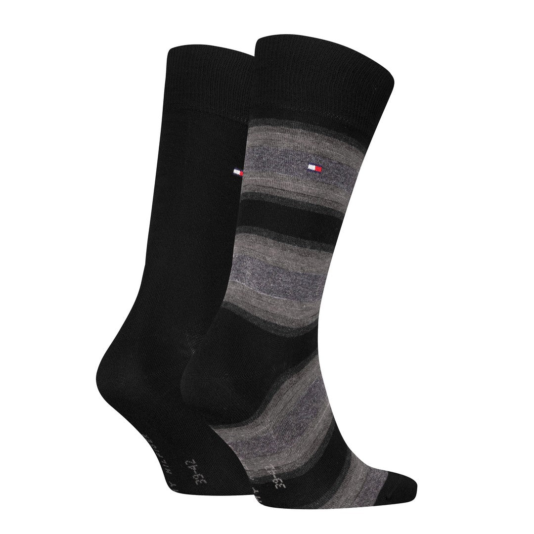 Tommy Hilfiger Uomo 2P Calze Eleganti Gradient Stripe 701236312 001