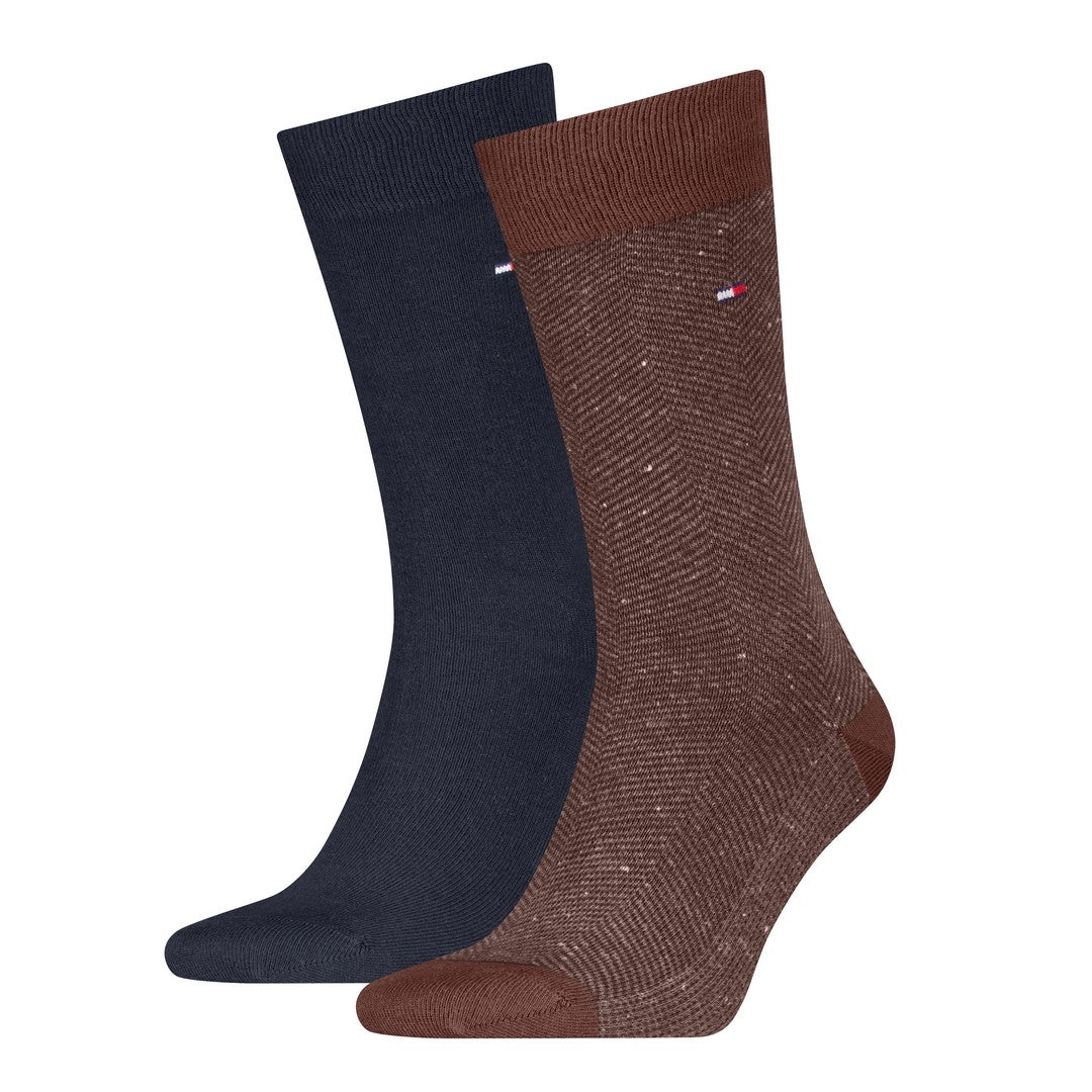 Tommy Hilfiger Uomo 2P Calze Eleganti Spigato 701236313 003