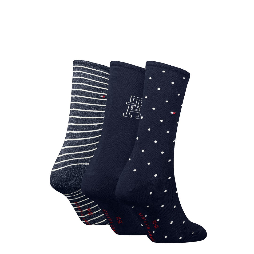 Tommy Hilfiger Donna Calze Corte 3P Giftbox 701236464 001