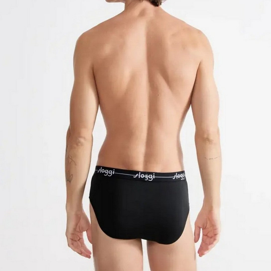 Sloggi Uomo 2P Slip Start Midi 0004 Nero