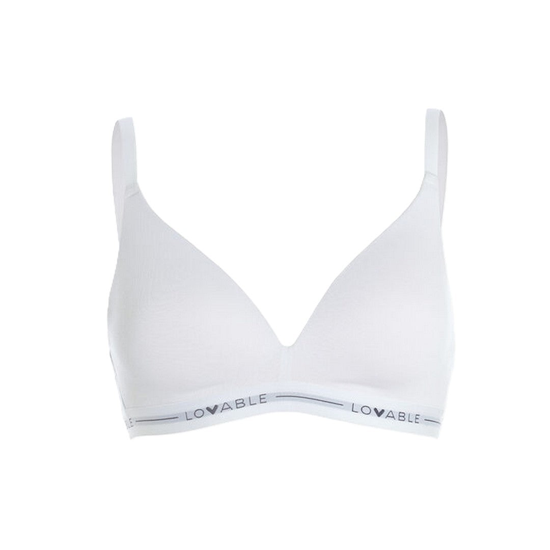 Lovable Donna Reggiseno triangolo imbottito senza ferretto L0DCQ Bianco