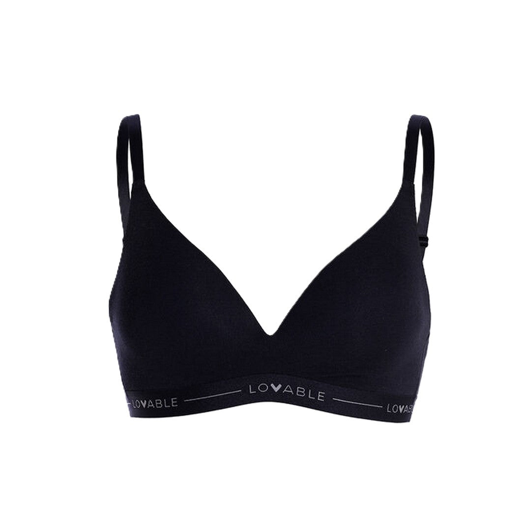 Lovable Donna Reggiseno triangolo imbottito senza ferretto L0DCQ Nero