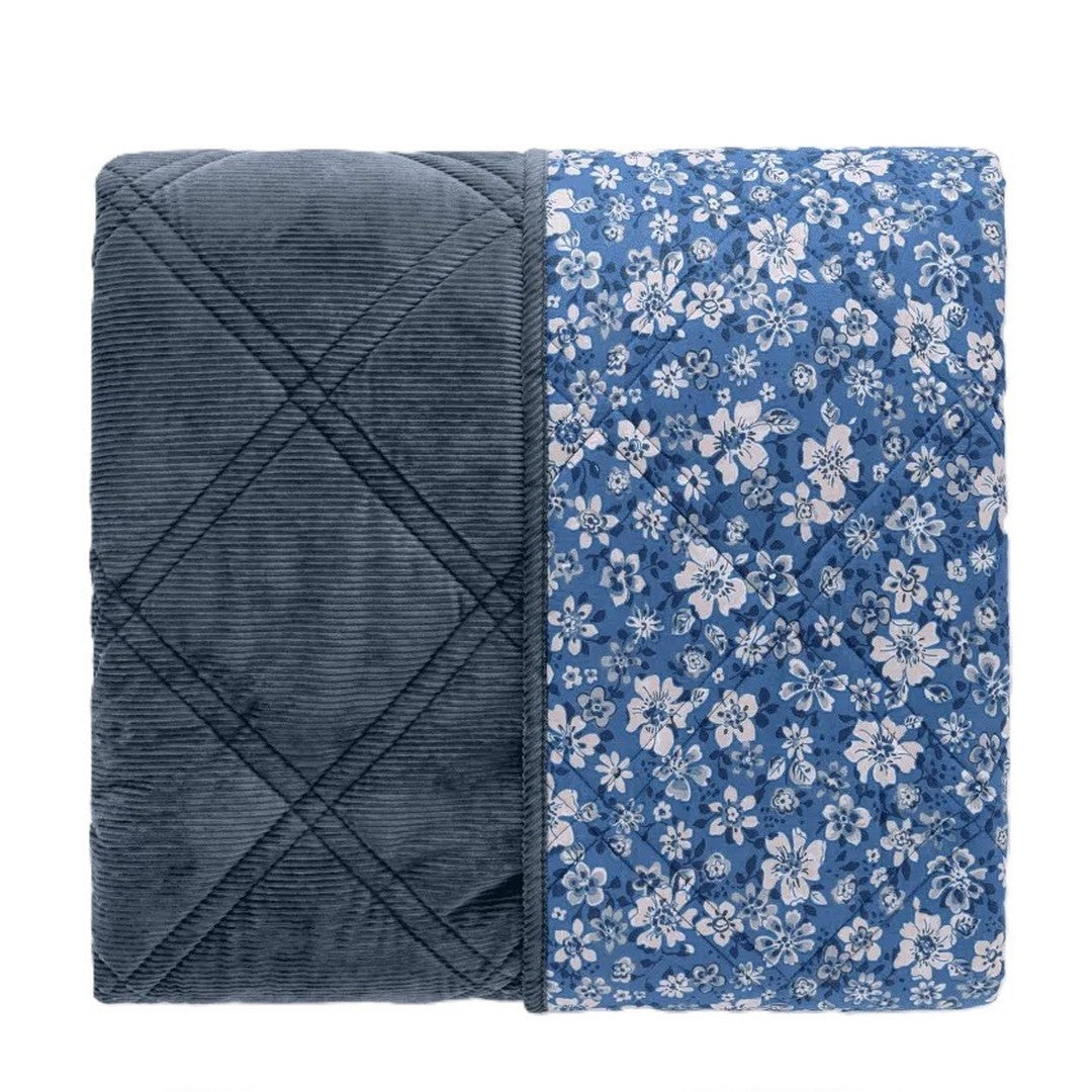 Riviera Coperta Double Matrimoniale in Velluto e Cotone Stampato LE0424 0401