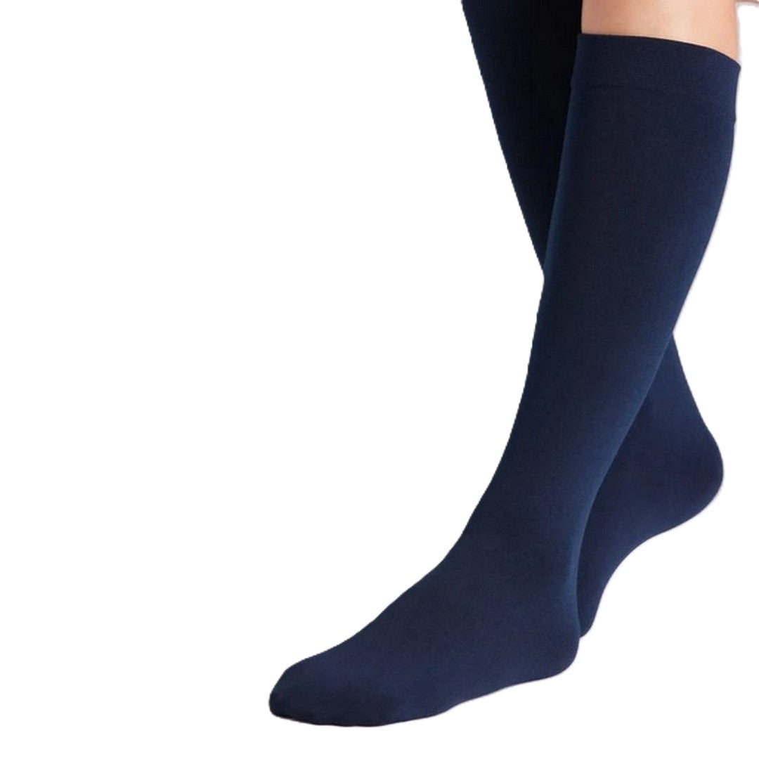 Ysabel Mora Donna Gambaletto Termico 140 Den Blu Marino - 15841