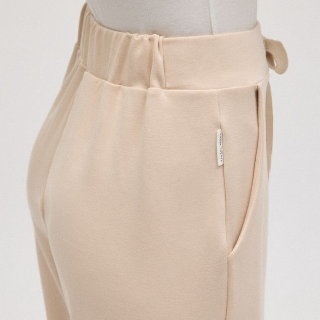 Ysabel Mora Donna Pantaloni Fluidi Gamba Dritta Sand - 70676