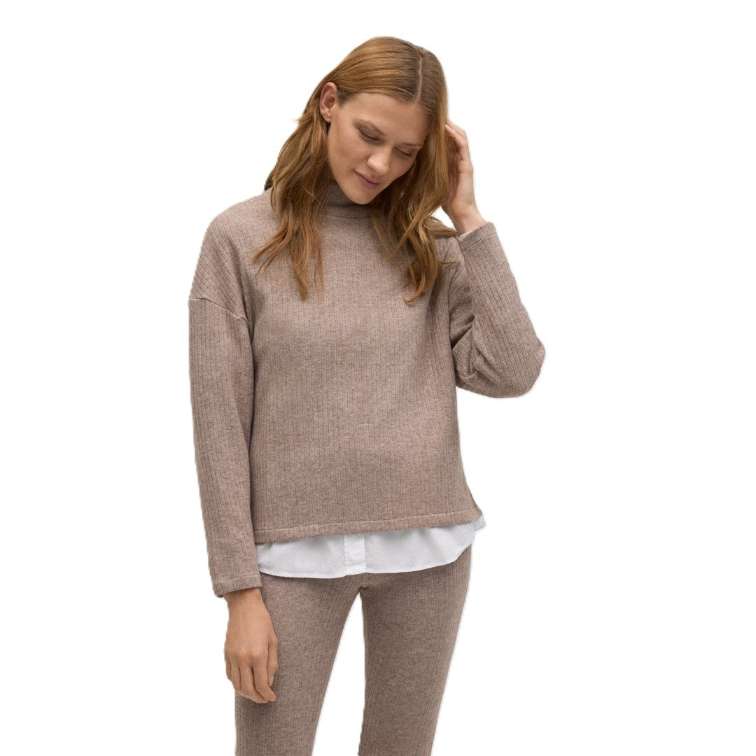 Ysabel Mora Donna Felpa a CosteTaupe - 70679