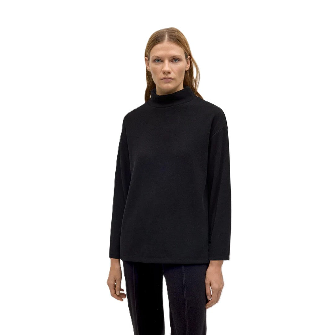 Ysabel Mora Donna Felpa Black Effetto Velluto - 70682