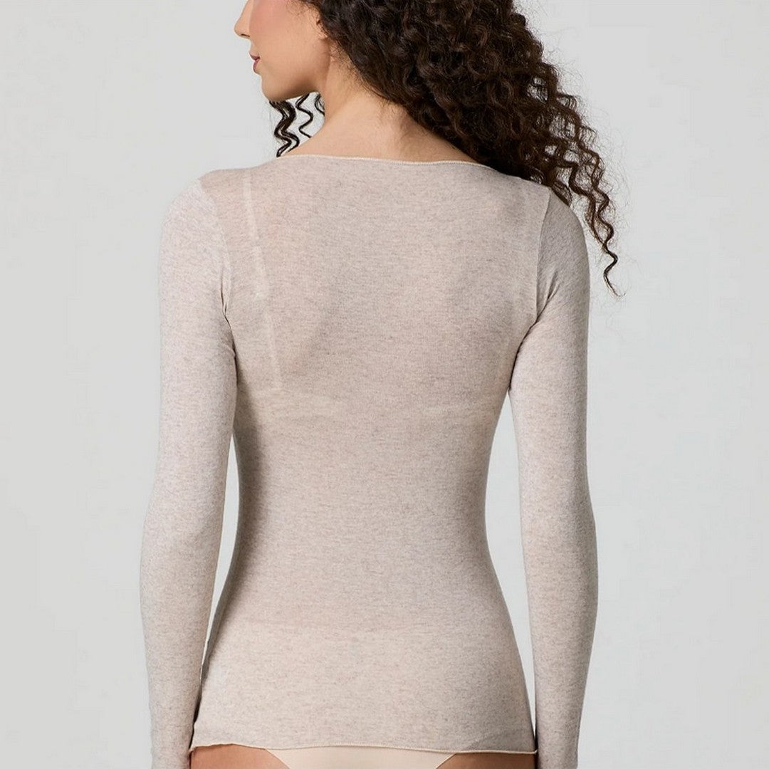 Jadea Donna Maglia scollo a barca con cashmere
