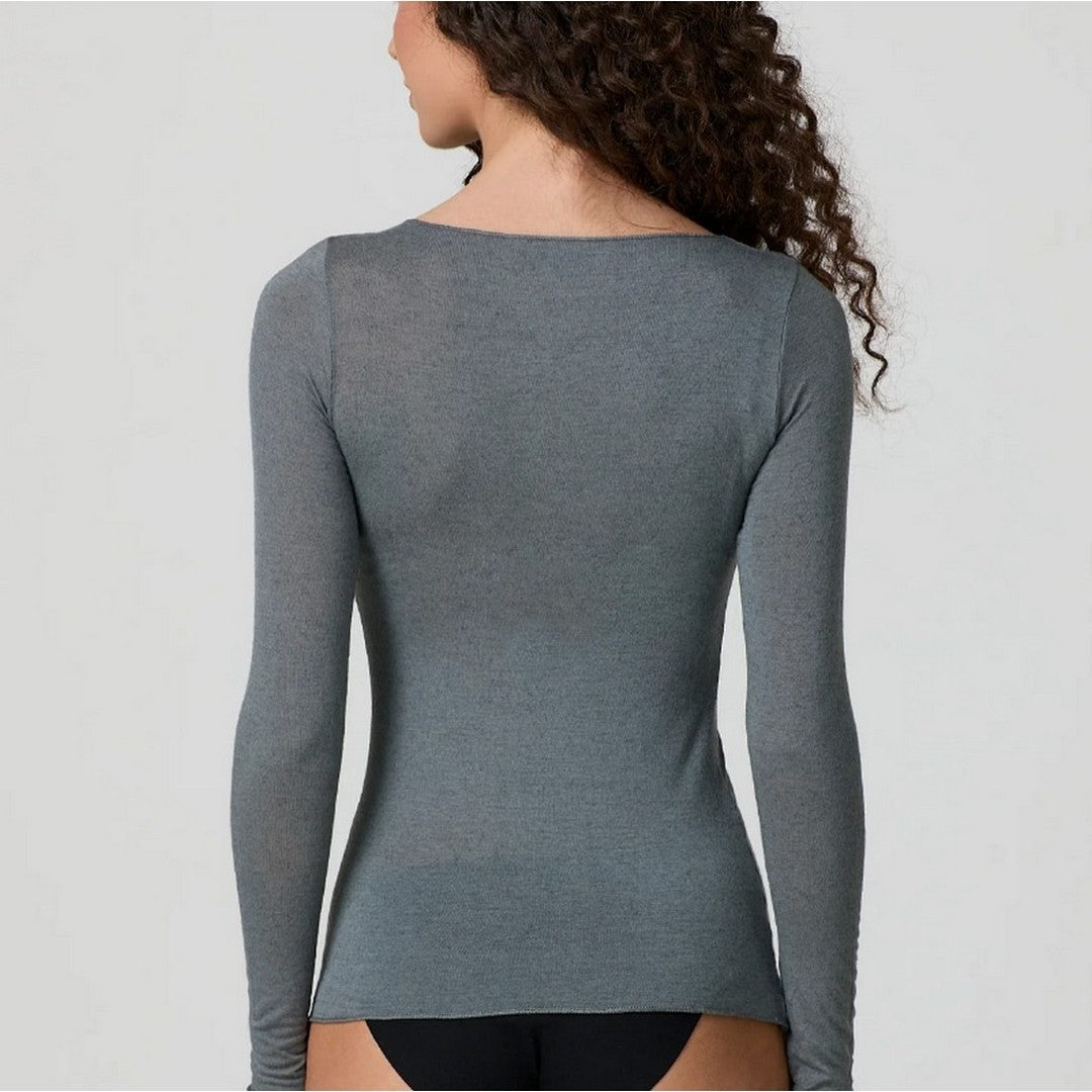 Jadea Donna Maglia scollo a barca con cashmere