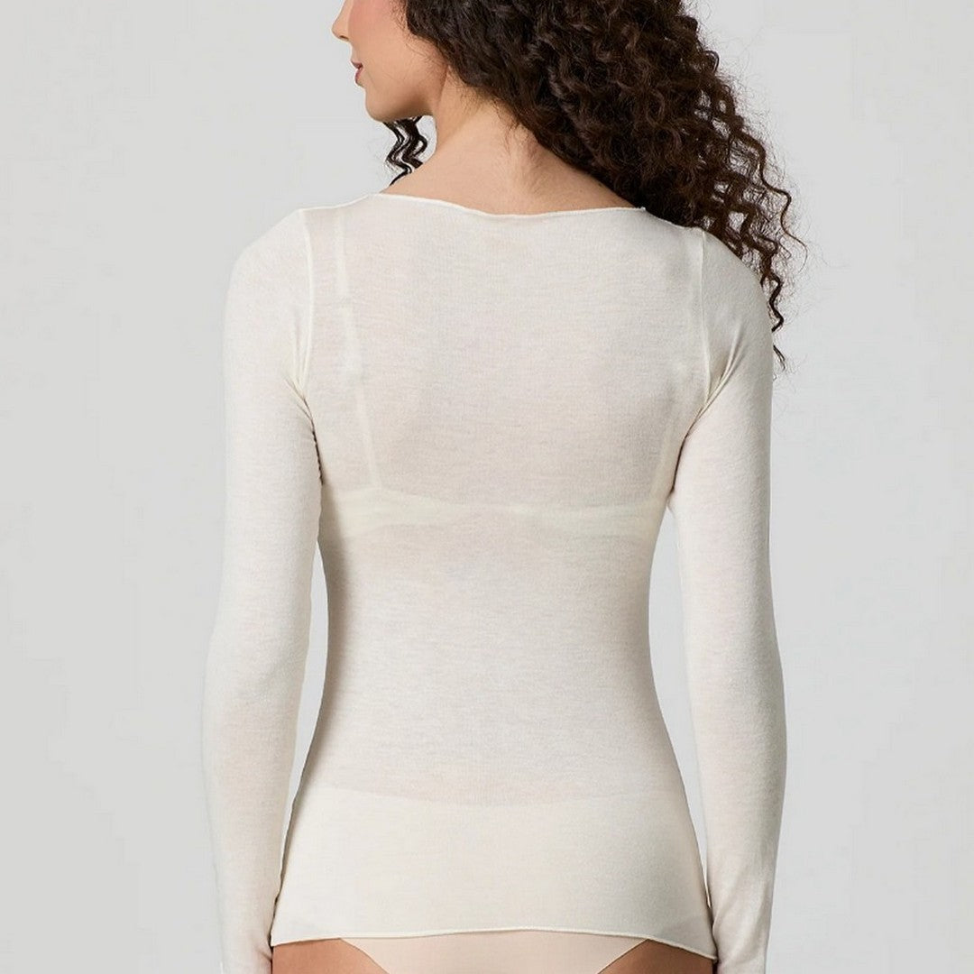 Jadea Donna Maglia scollo a barca con cashmere