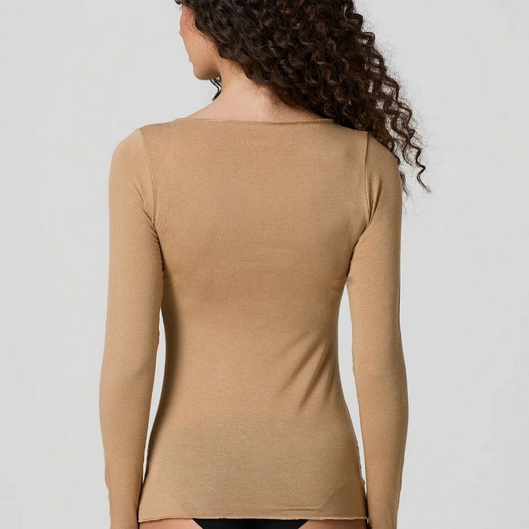 Jadea Donna Maglia scollo a barca con cashmere