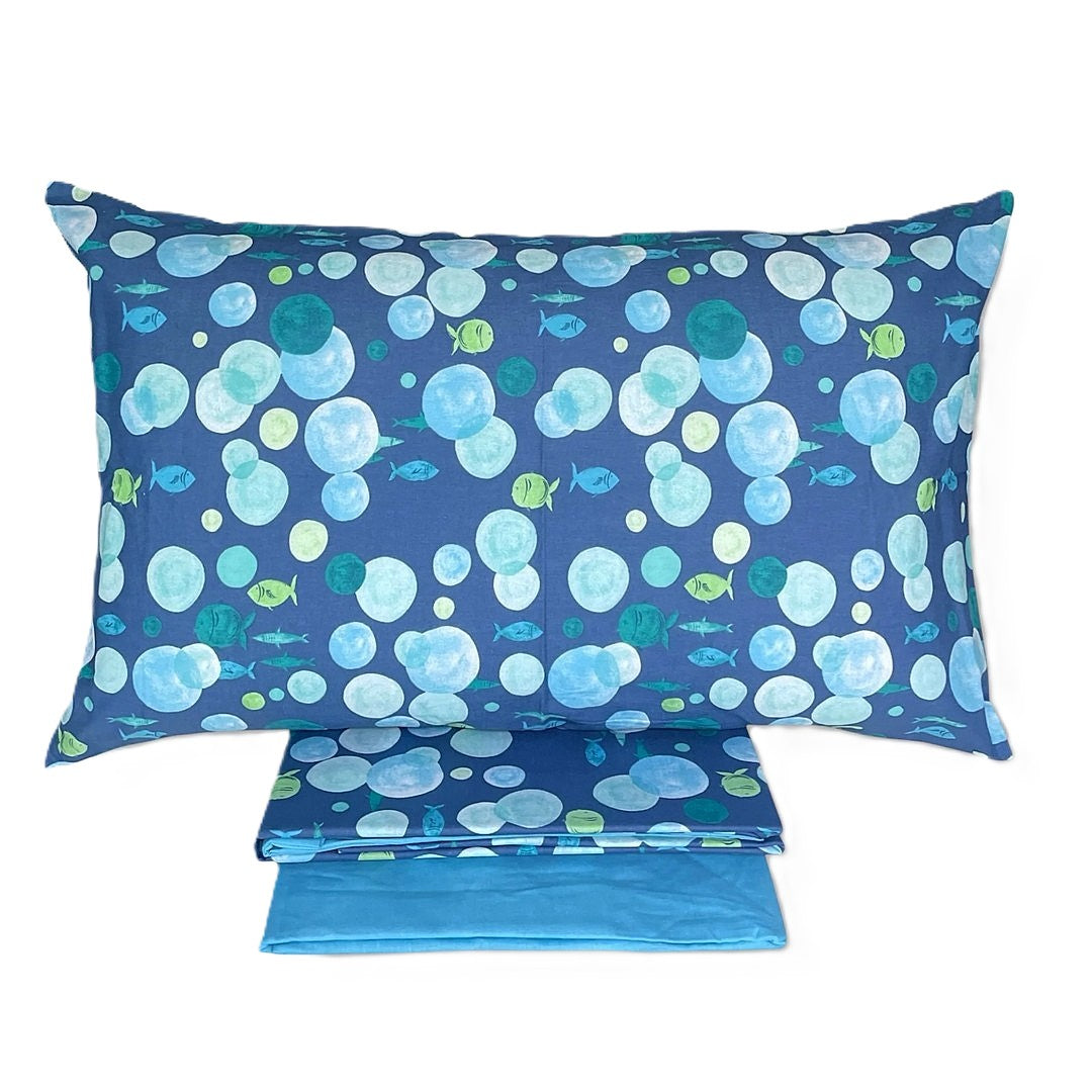 Bassetti Completo Lenzuola Matrimoniale Blubble 4 Federe