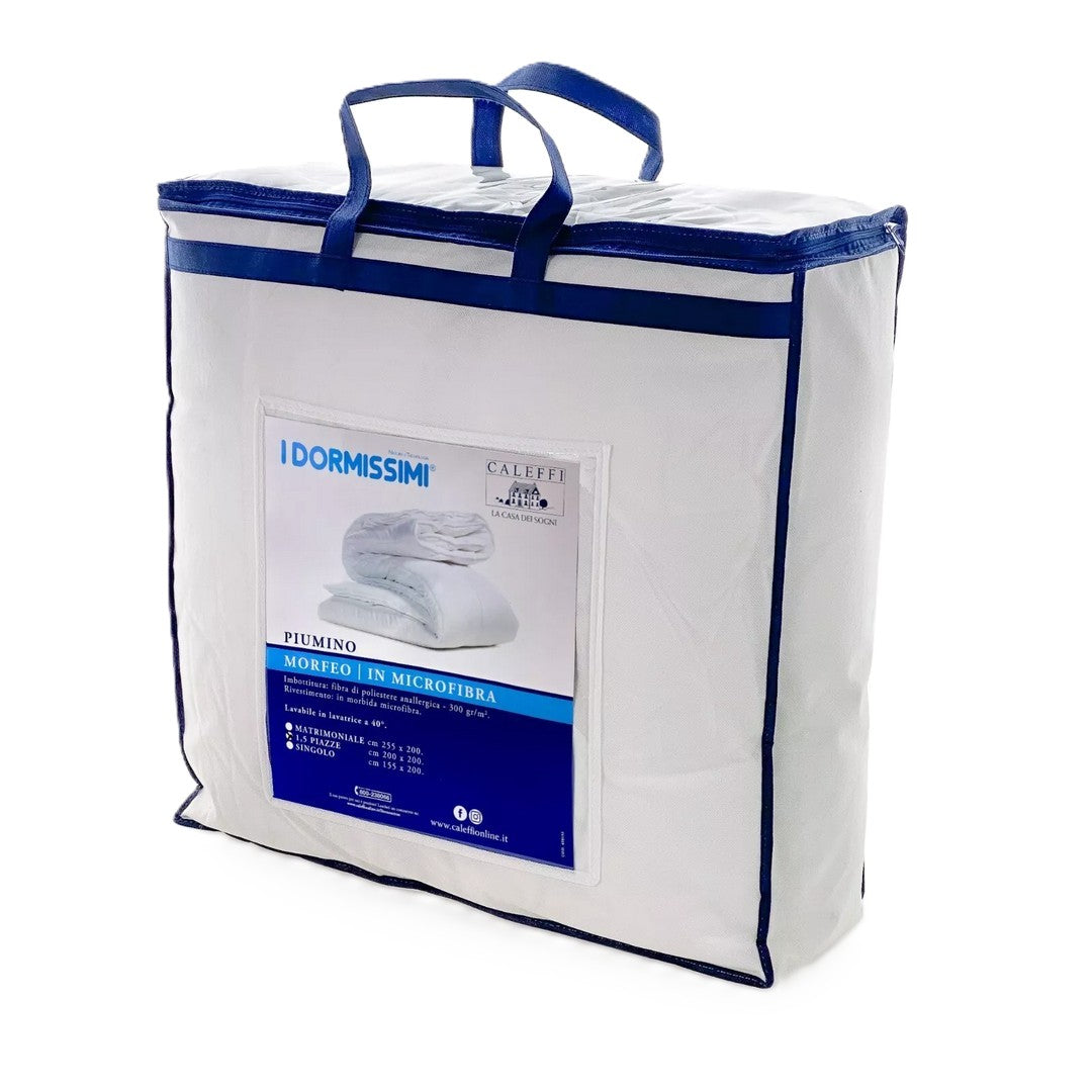 Caleffi Piumino Matrimoniale Invernale in Microfibra Anallergica 300gr Morfeo