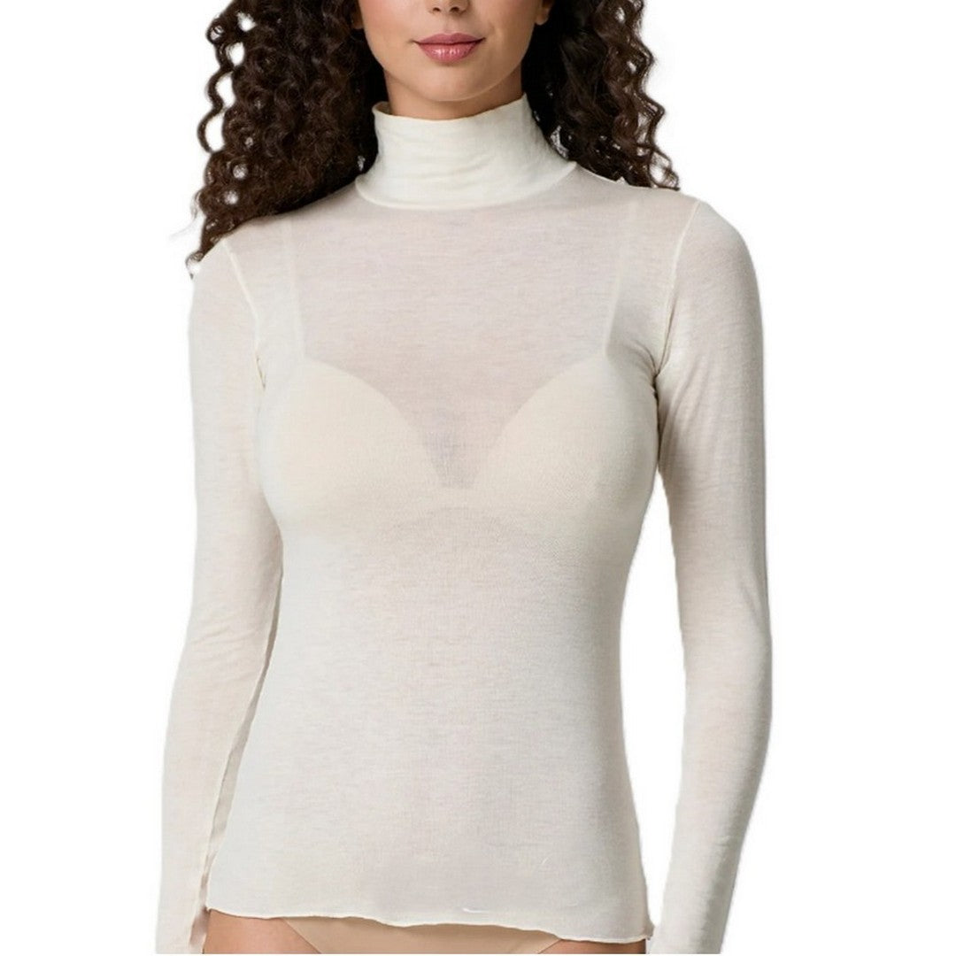 Jadea Donna Maglia Dolcevita con cashmere