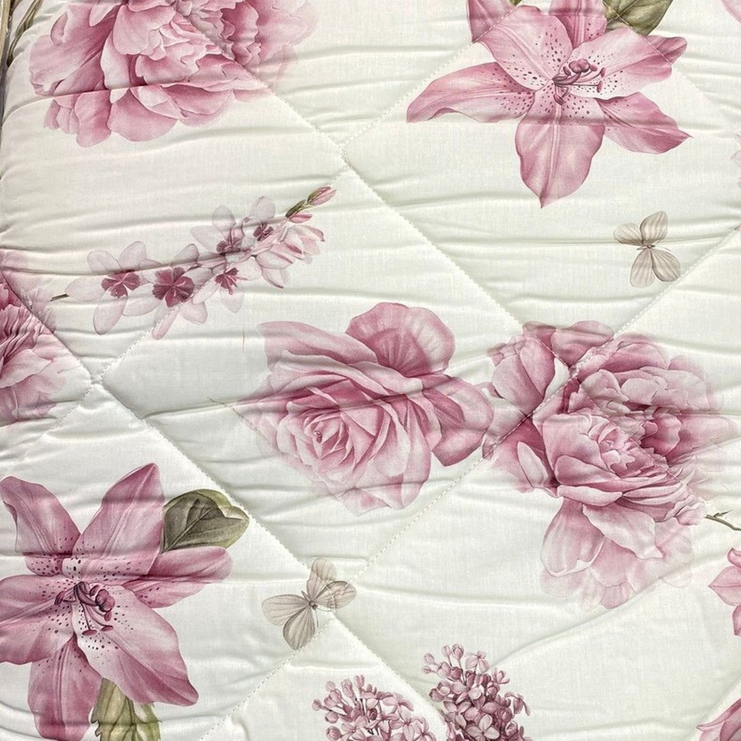 Botticelli Home Trapunta Matrimoniale in Cotone Stampato