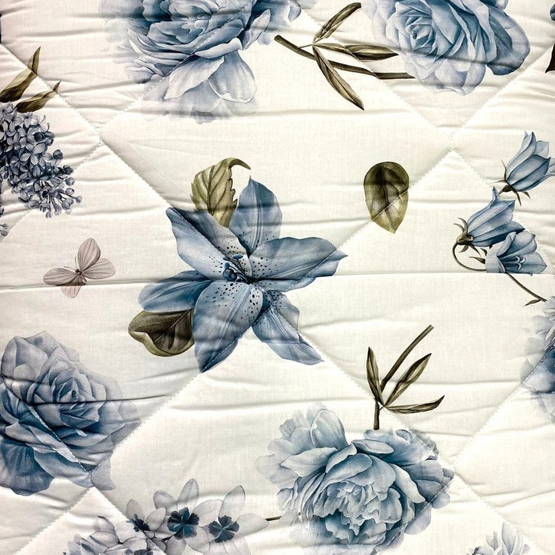 Botticelli Home Trapunta Matrimoniale in Cotone Stampato