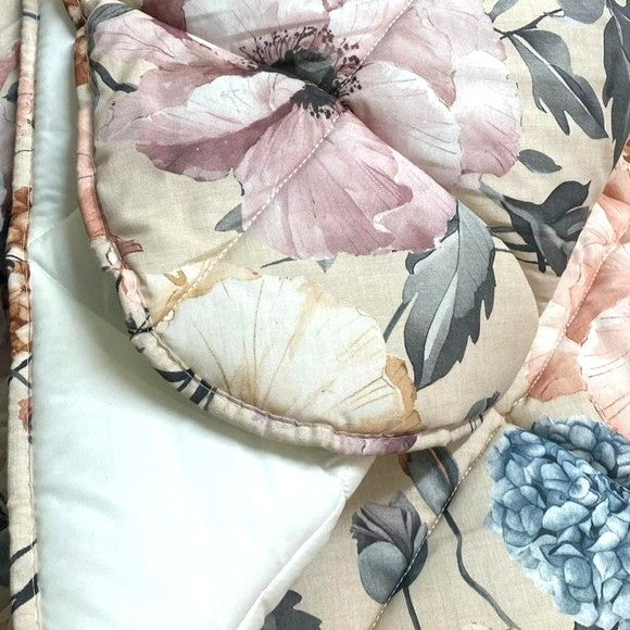 Botticelli Home Trapunta Matrimoniale in Cotone Stampato