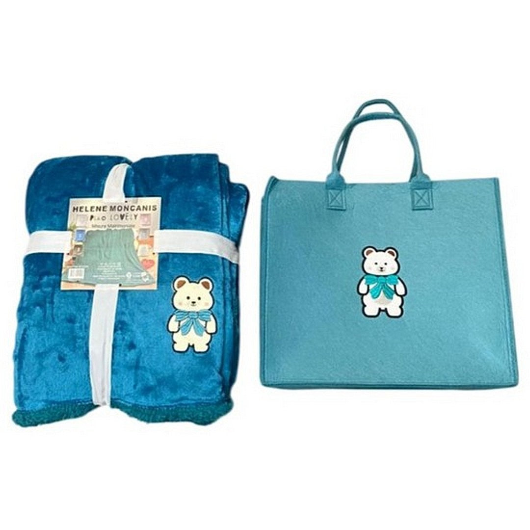 Helene Moncanis Plaid Matrimoniale con Orsetto 200x220