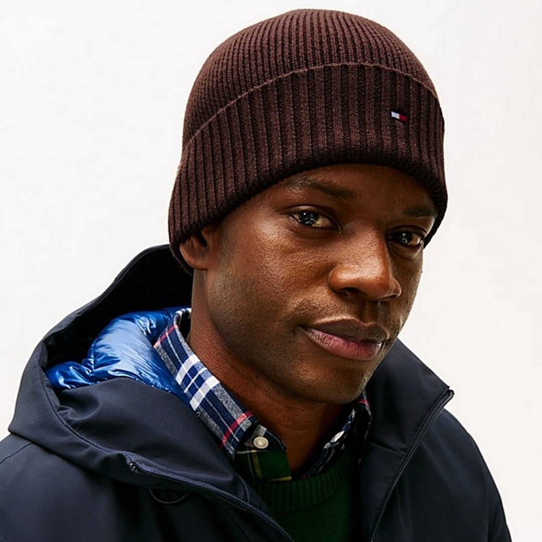 Tommy Hilfiger Cappello Uomo Flag Pima Cotton Beanie AM0AM12796 GSZ