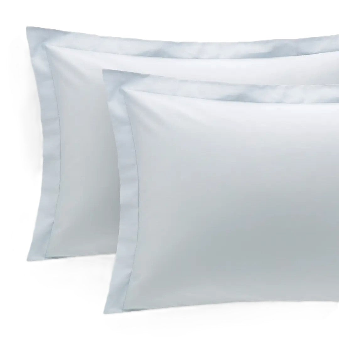 Reevèr Charme Coppia federe in raso di cotone Grigio Silver