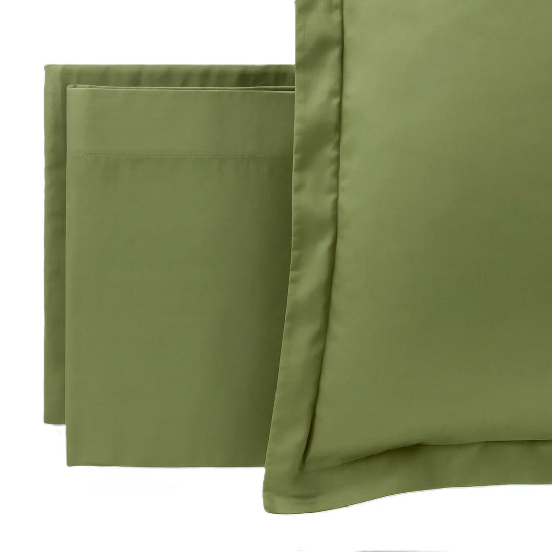 Reevèr Charme Completo Lenzuola Matrimoniale Raso di cotone Lichene- LN0259 2901