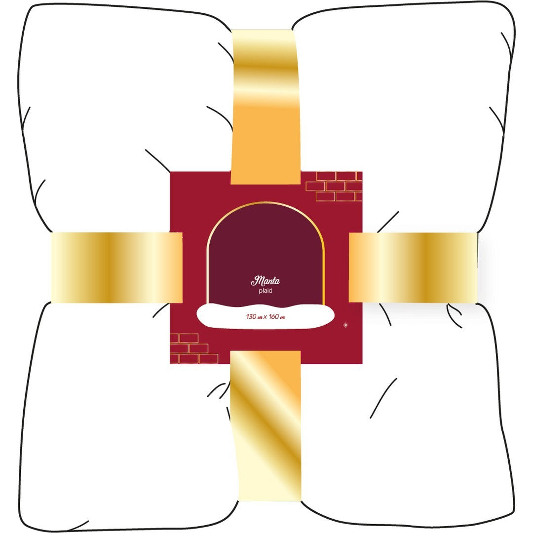 Ysabel Mora Plaid Natalizio con Peliccia