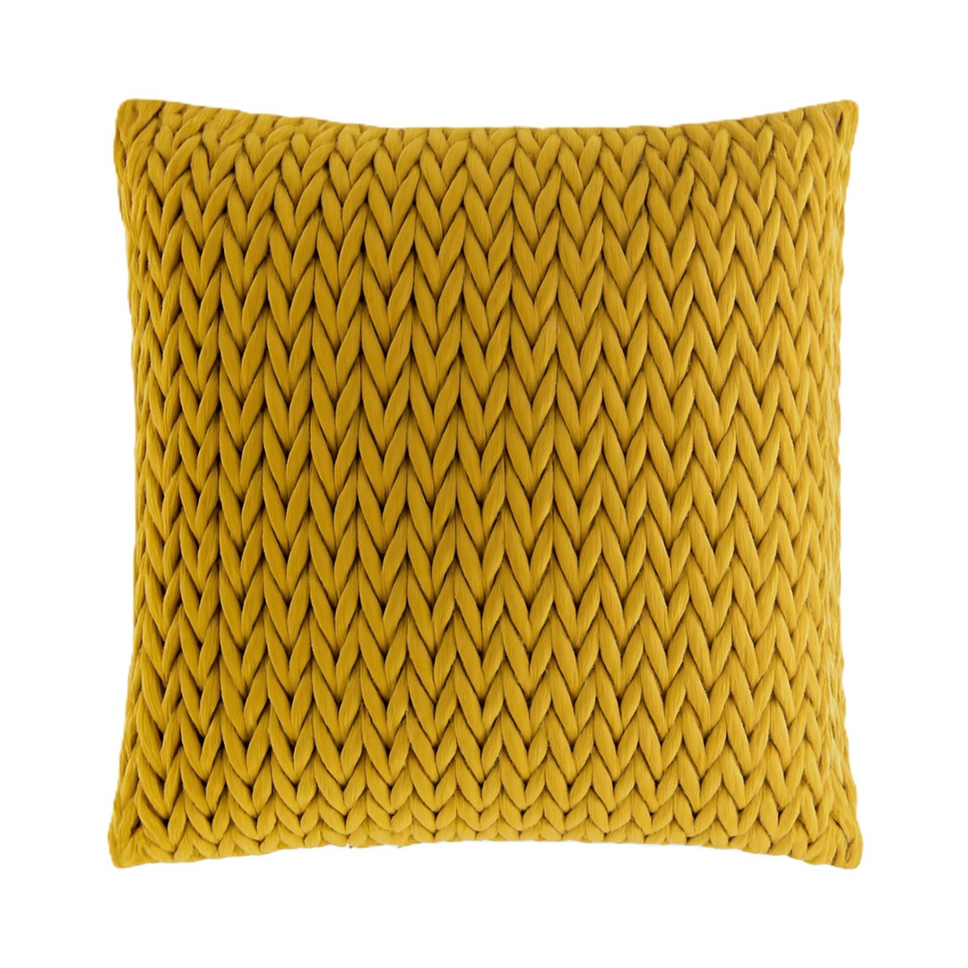 Linea Oro Fodera per Cuscino Arredo in Velluto Intreccio 50x50