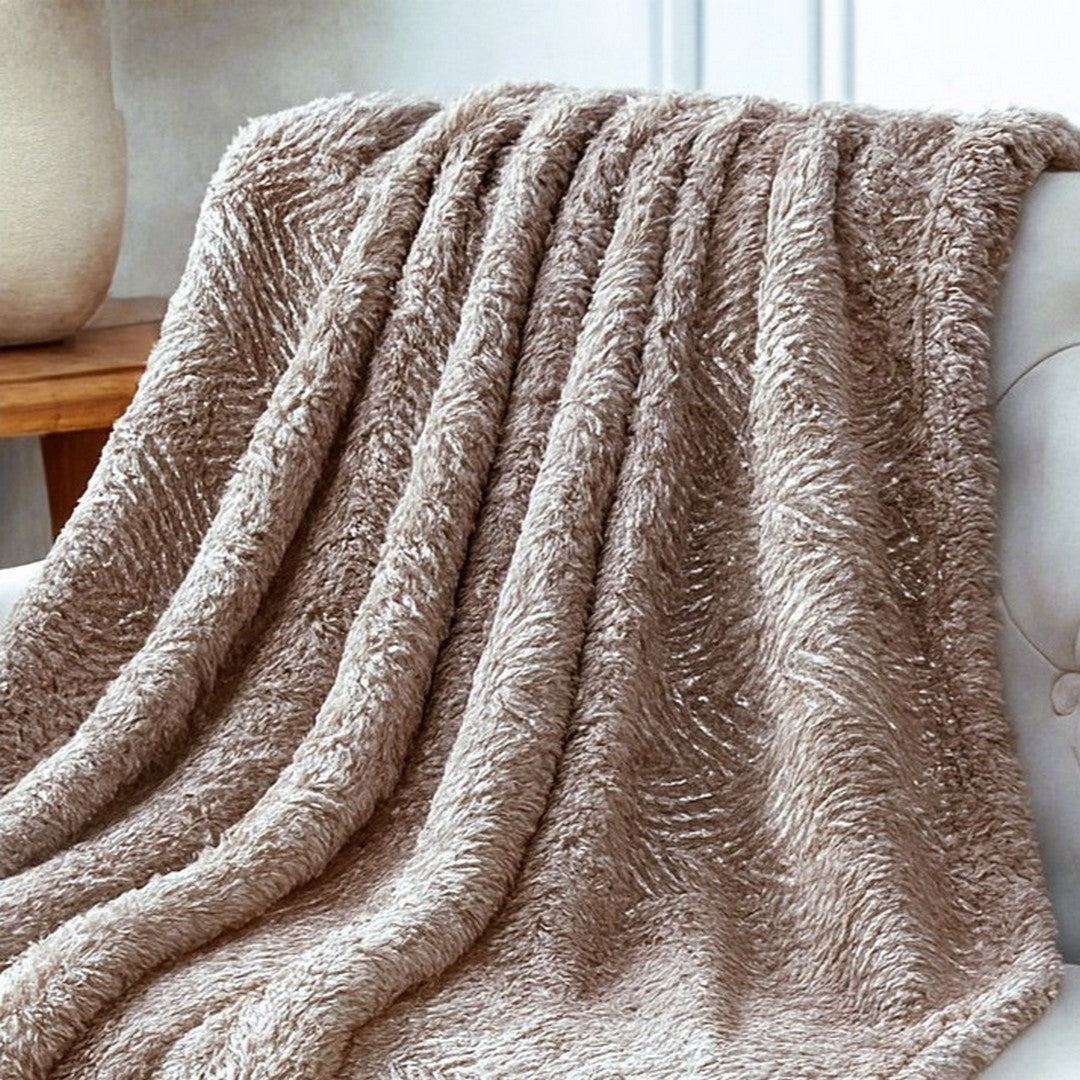 Riviera Plaid in ecopelliccia con texture zig zag