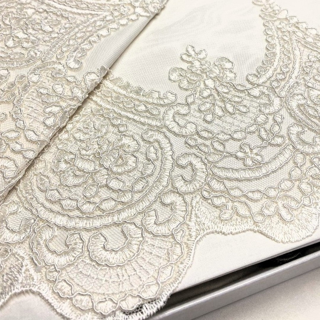 Carezze Set Lenzuola e Copriletto Matrimoniale Ricamato Daiana Avorio