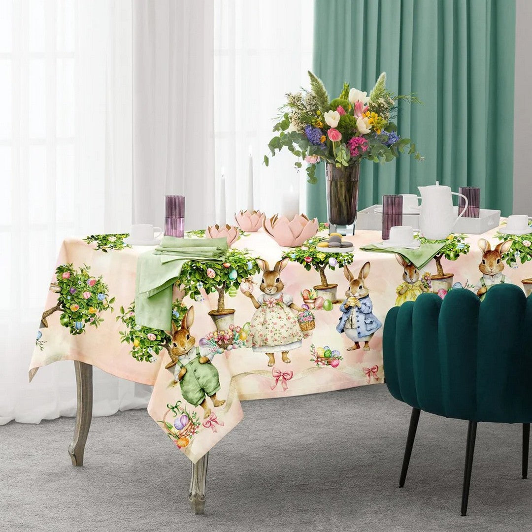 Maestri Cotonieri Home Tovaglia da Tavola in Cotone Albero delle Uova