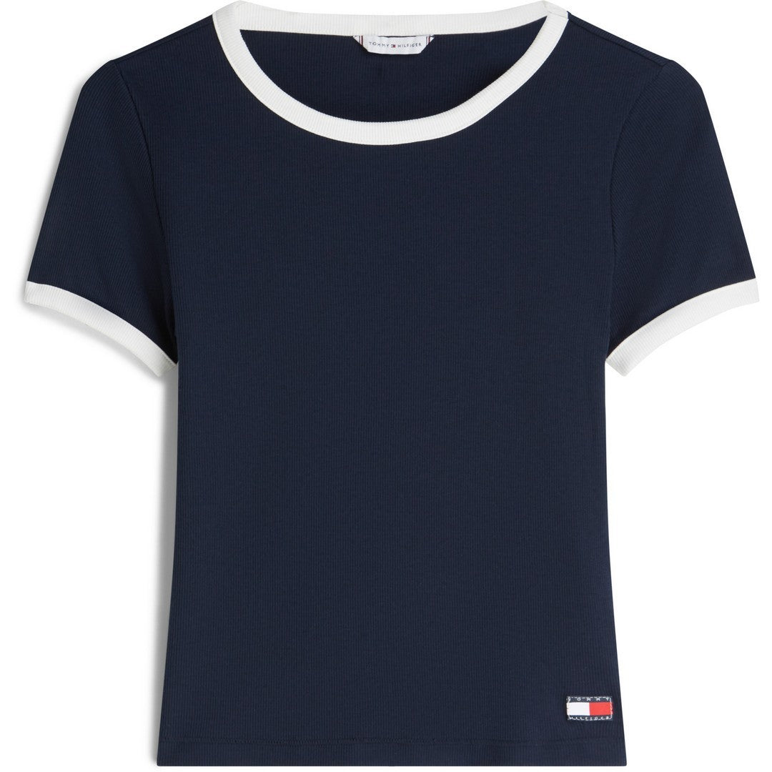 Tommy Hilfiger Beachwear Donna T-shirt Rib - UW0UW06307-C1G