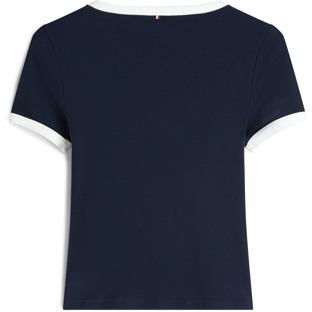 Tommy Hilfiger Beachwear Donna T-shirt Rib - UW0UW06307-C1G
