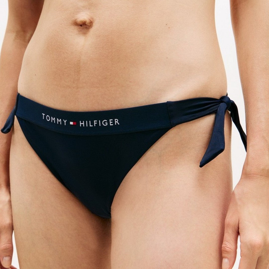 Tommy Hilfiger Beachwear Donna Slip Bikini Laccetti - UW0UW06362-C1G