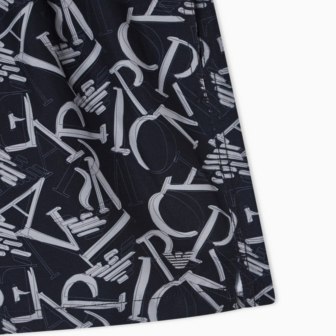 Emporio Armani Beachwear Uomo Costume Pantaloncino Logo - EM000583 AF20440 FC099