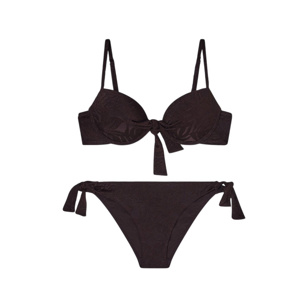 Emporio Armani Beachwear Donna Bikini Jacquard Foliage - EW000785 AF20241 F6100