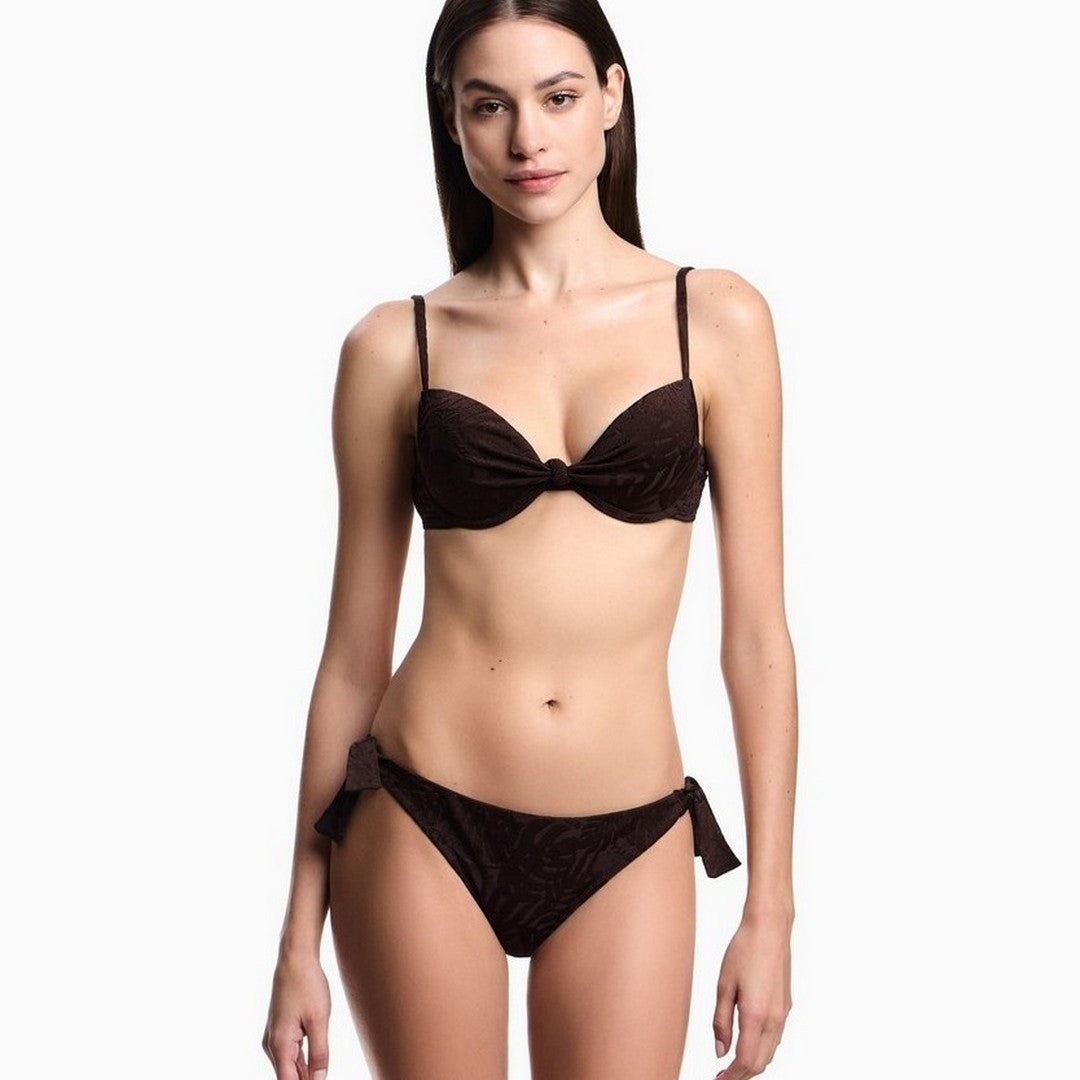 Emporio Armani Beachwear Donna Bikini Jacquard Foliage - EW000785 AF20241 F6100