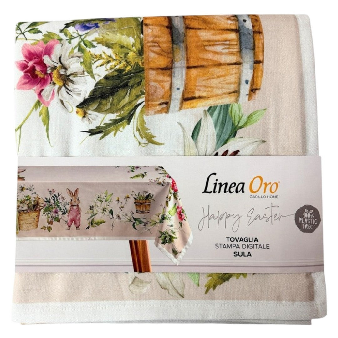 Linea Oro Tovaglia da Tavola Stampata in Cotone Sula